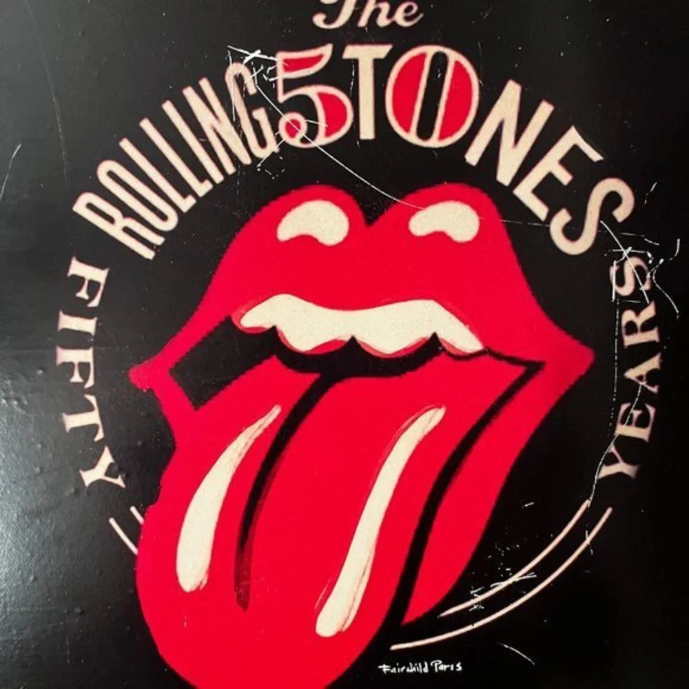 Rolling Stones Wall Plaque - 50‎ Years (10 inches by 10 inches)